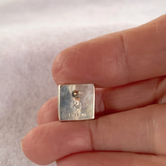 Coral & Mother of Pearl Earrings - Picture 2 of 3